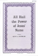 All Hail the Power of Jesus' Name SATB choral sheet music cover